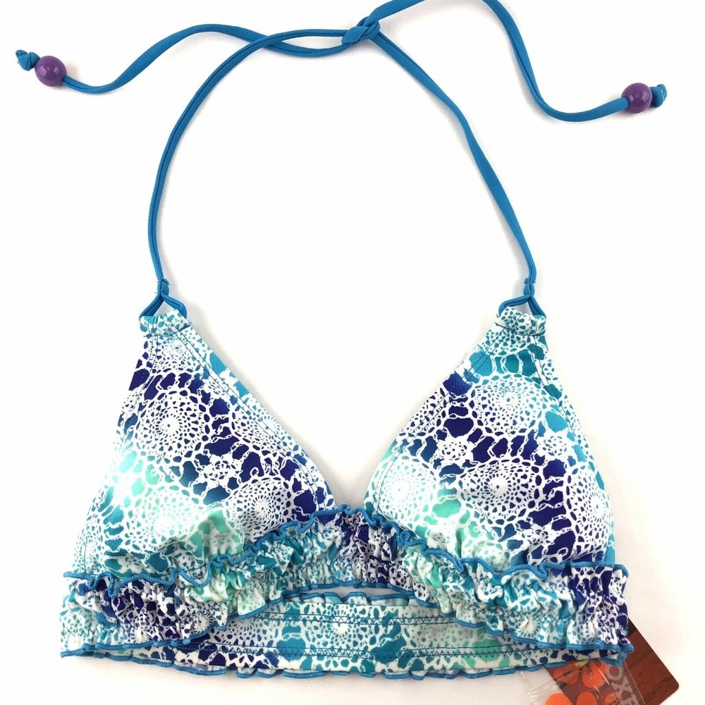 Joe Boxer Halter Bikini Swimsuit Top Only Sz Small